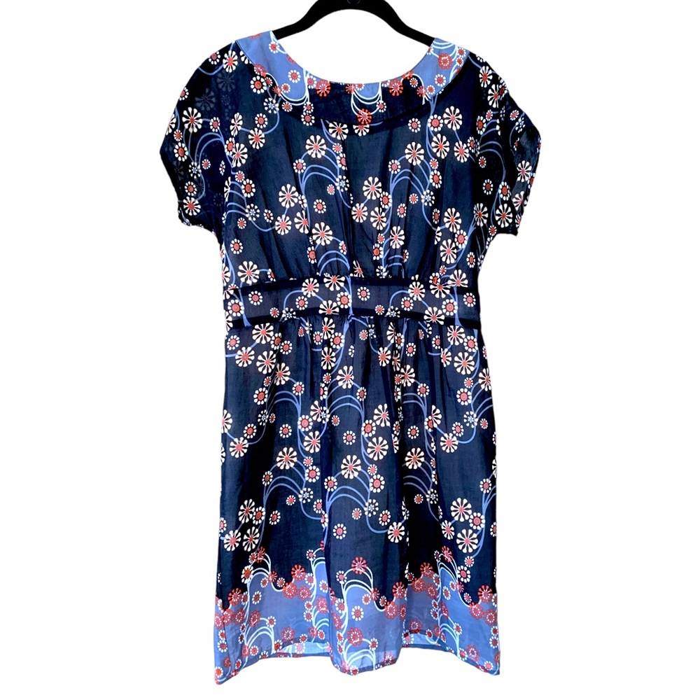 Anthropologie | NWOT Tunic Blouse or Micro Mini Dress in Floral Psychedelic S